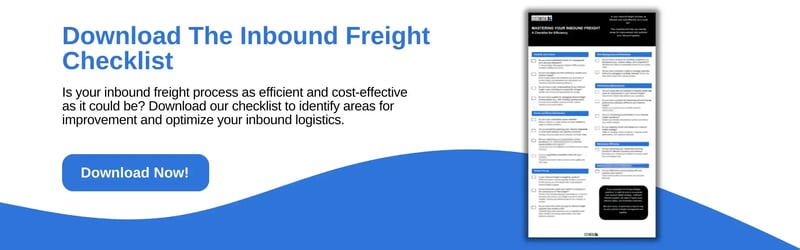 Download Customodal's Inbound Freight Checklist